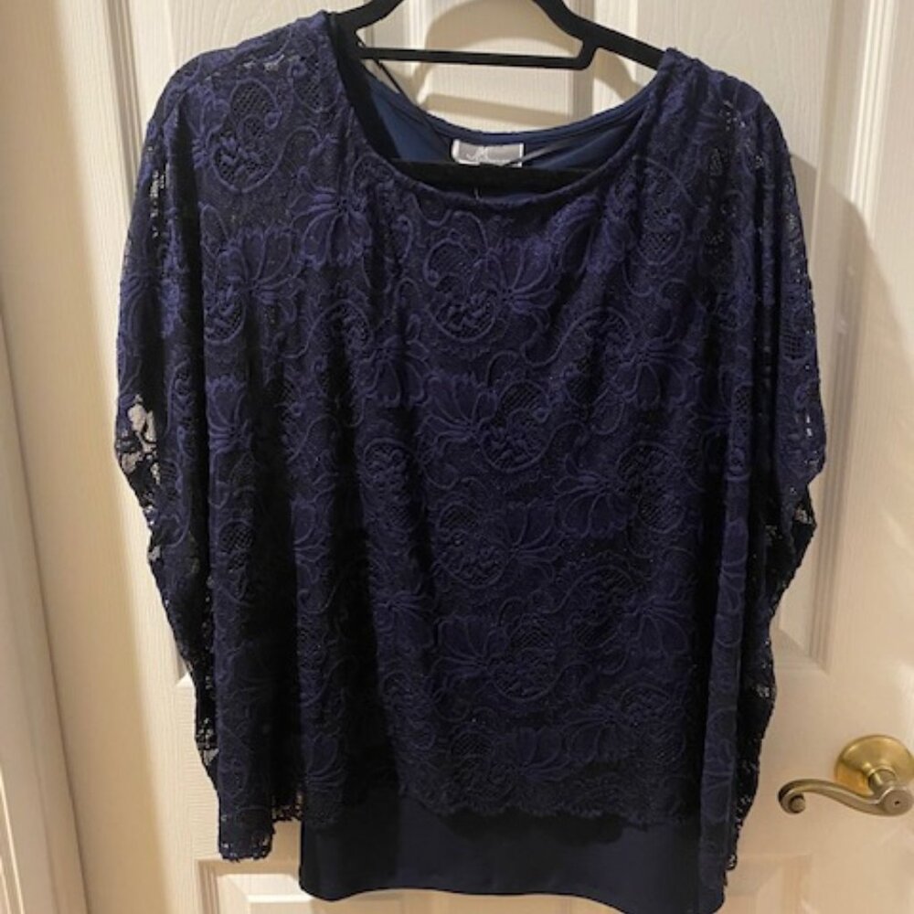 JM collection blue top Medium
